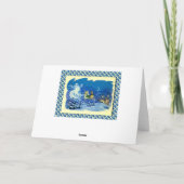 ヴィンテージのロシアのなクリスマス、幻影のサンタ シーズンカード (裏面)