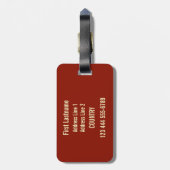 ヴィンテージのロシアのな航空カスタムな荷物のラベル ラゲッジタグ (裏面縦)