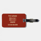 ヴィンテージのロシアのな航空カスタムな荷物のラベル ラゲッジタグ (裏面横)