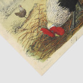 ヴィンテージのロスターパーティーまたは工芸 薄葉紙 (詳細)