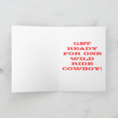 ヴィンテージのロデオのバレンタイン シーズンカード (内部)