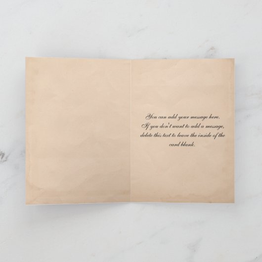 ヴィンテージのロビンの挨拶状 カード (内部)