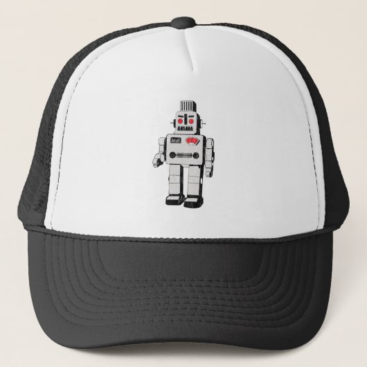 ヴィンテージのロボット キャップ (正面)
