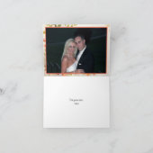 ヴィンテージのロマンチックなバラの結婚は感謝していしています サンキューカード (内部)