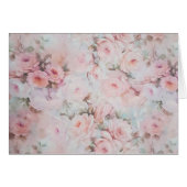 ヴィンテージのロマンチックな赤面のピンクのティール（緑がかった色）のエレガントなバラ (正面横)