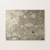 ヴィンテージのロンドンの地図のパズル ジグソーパズル (横)