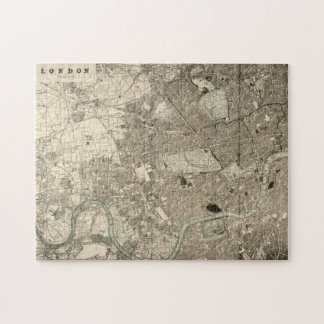 ヴィンテージのロンドンの地図のパズル ジグソーパズル
