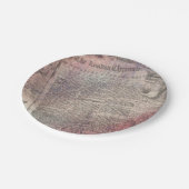 ヴィンテージのロンドンの記録の新聞広告 ペーパープレート (アングル)