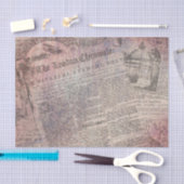 ヴィンテージのロンドンの記録の新聞広告 薄葉紙 (クラフト)