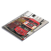 ヴィンテージのロンドンバス ノートブック (左側)