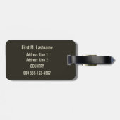 ヴィンテージのローマイタリアのカスタムな荷物のラベル ラゲッジタグ (裏面横)