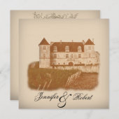 ヴィンテージのワイナリーの結婚式招待状 招待状 (正面/裏面)