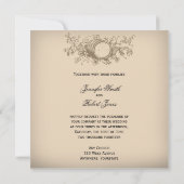 ヴィンテージのワイナリーの結婚式招待状 招待状 (裏面)