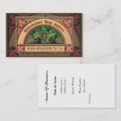 ヴィンテージのワインの名刺 名刺 (正面/裏面)