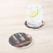 ヴィンテージのワイン コースター (側面)