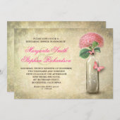 ヴィンテージのワイン・ボトルのリハーサルの夕食の招待 招待状 (正面/裏面)