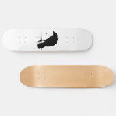 ヴィンテージのワタリガラス-カスタマイズゴシックはワタリガラス鳴きます スケートボード (横)