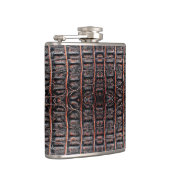 ヴィンテージのワニの皮 フラスク (右)