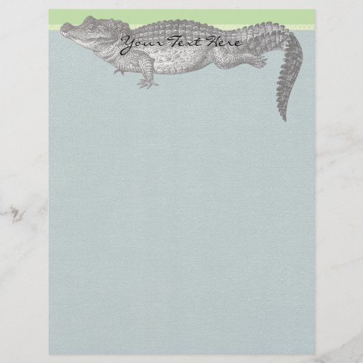 ヴィンテージのワニ文房具 (正面)