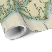 ヴィンテージのヴァージニアの内戦の戦場Map (1912年) ラッピングペーパー (ロールコーナー)