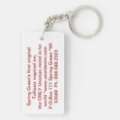 ヴィンテージの一見のキーホルダー キーホルダー (裏面)