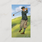 ヴィンテージの一見のゴルファーのゴルフ 名刺 (裏面)