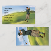 ヴィンテージの一見のゴルファーのゴルフ 名刺 (正面/裏面)