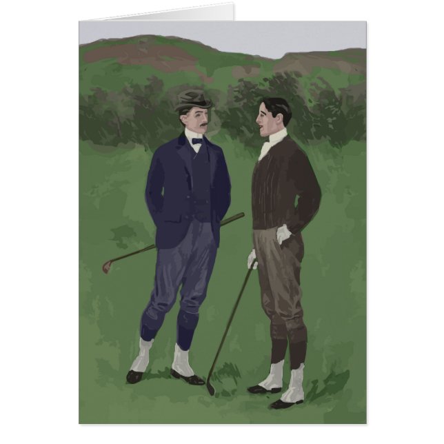 ヴィンテージの一見のゴルフ場面 (正面)