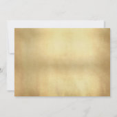 ヴィンテージの一見の孔雀の羽のエレガントな保存日付 セーブザデート (裏面)