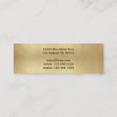 ヴィンテージの一見の孔雀はエレガントな細いに羽をつけます スキニー名刺 (裏面)