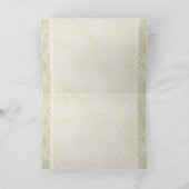 ヴィンテージの一見の薄紫のアジサイ、ノートありがとう サンキューカード (内部)