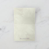 ヴィンテージの一見の薄紫のアジサイ、一致のノート カード (内部)