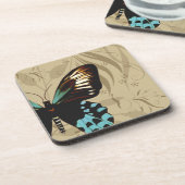 ヴィンテージの一見の蝶コースター コースター (左側)