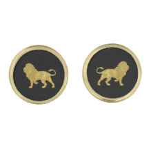 ヴィンテージの一見の金ゴールドのライオン