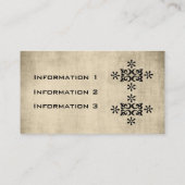 ヴィンテージの一見デザイナー名刺 名刺 (裏面)