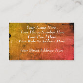 ヴィンテージの一見- 名刺 (裏面)