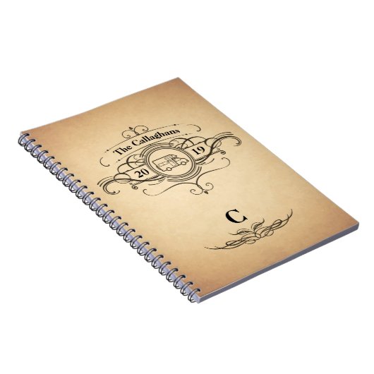 ヴィンテージの一見RV Motorhome旅行ジャーナル ノートブック (右側)