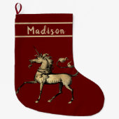 ヴィンテージの一角 ラージクリスマスストッキング (正面)