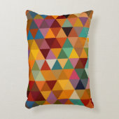 ヴィンテージの三角形パターン背景 アクセントクッション (正面(垂直))