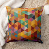 ヴィンテージの三角形パターン背景 クッション (ブランケット)