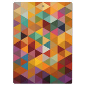 ヴィンテージの三角形パターン背景 クリップボード (裏面)