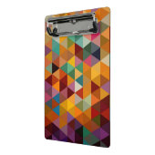 ヴィンテージの三角形パターン背景 ミニクリップボード (アングル2)