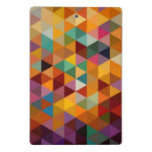 ヴィンテージの三角形パターン背景 ミニクリップボード (裏面)