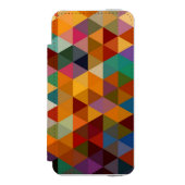 ヴィンテージの三角形パターン背景 INCIPIO iPhoneウォレットケース (フォリオ 正面)