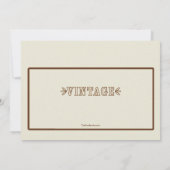 ヴィンテージの三輪車の招待状 招待状 (裏面)