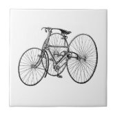 ヴィンテージの三輪車- 3つの車輪の自転車 タイル (正面)