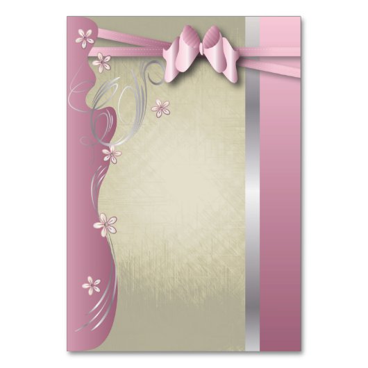 ヴィンテージの上品なピンクの電気石-テーブル数 テーブルナンバー (裏面)