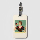 ヴィンテージの上品なラゲッジタグ ラゲッジタグ (正面縦)