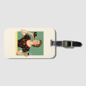 ヴィンテージの上品なラゲッジタグ ラゲッジタグ (正面横)