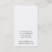 ヴィンテージの下草の動揺してなタイプライター 名刺 (裏面)